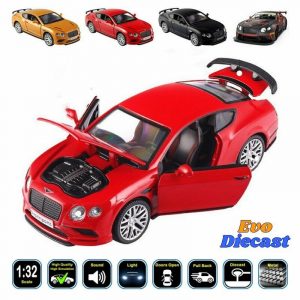 1:32 Bentley Continental GT Diecast Model Cars Pull Back  & Toy Gifts For Kids