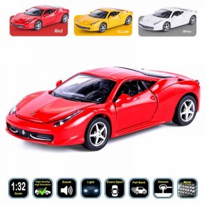1:32 Ferrari 458 Italia Diecast Model Car High Simulation Toy Gifts For Kids