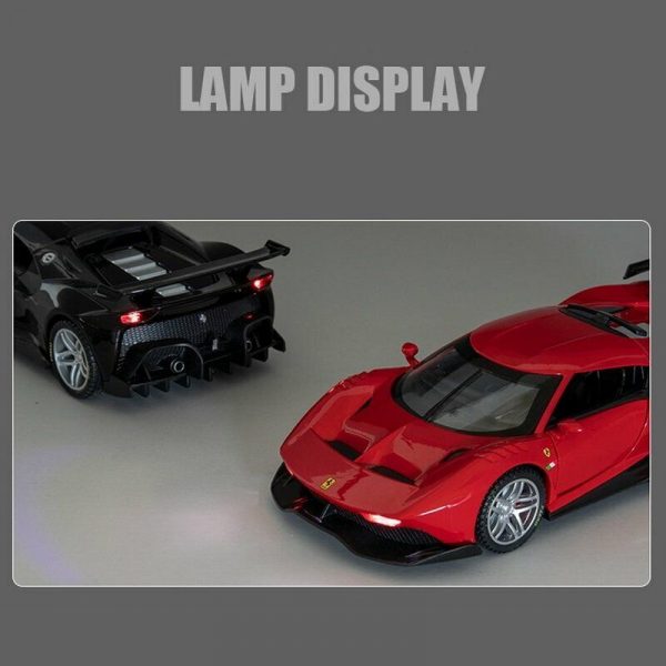 132 Ferrari P80C Diecast Model Car Pull Back High Simulation Toy Gift For Kids 295006448357 5