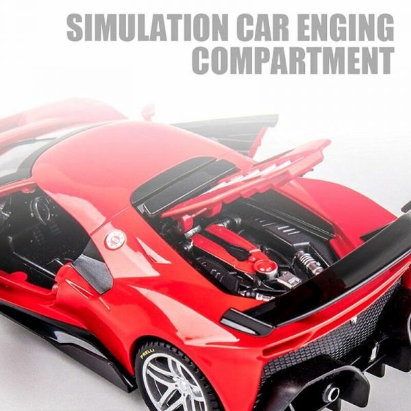 132 Ferrari P80C Diecast Model Car Pull Back High Simulation Toy Gift For Kids 295006448357 6