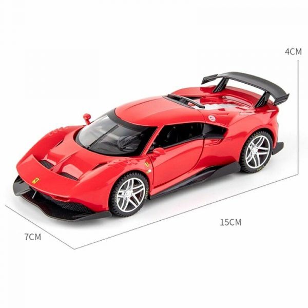 132 Ferrari P80C Diecast Model Car Pull Back High Simulation Toy Gift For Kids 295006448357 8