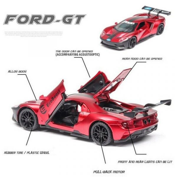 132 Ford GT40 Classic 1964 Diecast Model Cars Pull Back Toy Gifts For Kids 293311589687 2