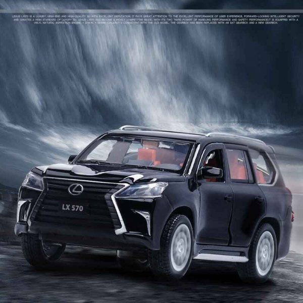 132 Lexus LX570 Diecast Model Cars Pull Back Light Sound Toy Gifts For Kids 293369110867 2