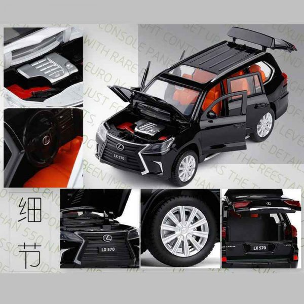 132 Lexus LX570 Diecast Model Cars Pull Back Light Sound Toy Gifts For Kids 293369110867 3