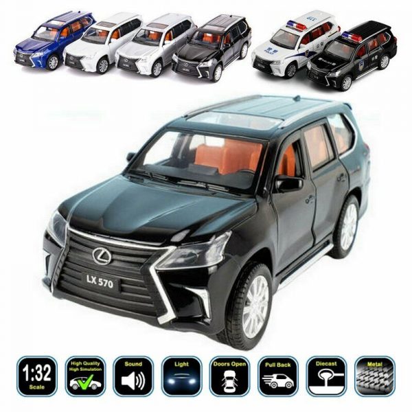 132 Lexus LX570 Diecast Model Cars Pull Back Light Sound Toy Gifts For Kids 293369110867