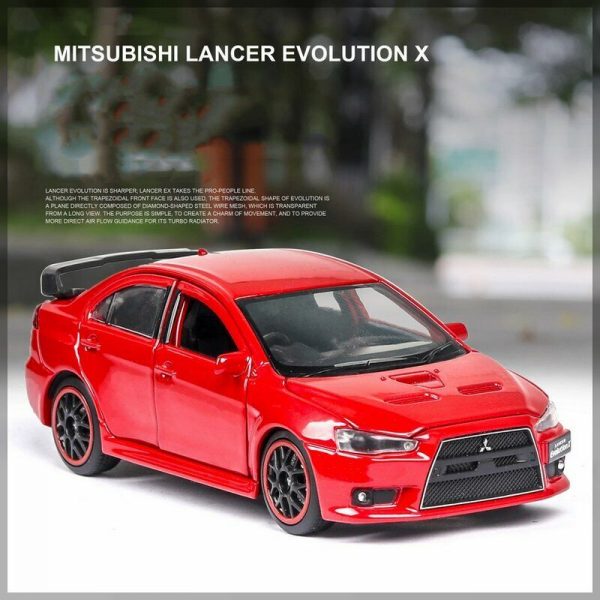 132 Mitsubishi Lancer EVO X 10 Sports RHD Diecast Model Car Gifts For Kids 293605269787 11