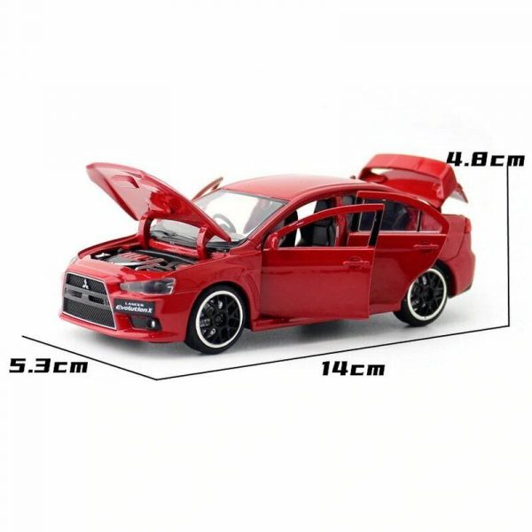 132 Mitsubishi Lancer EVO X 10 Sports RHD Diecast Model Car Gifts For Kids 293605269787 6