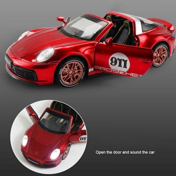 132 Porsche 911 Targa 4S Convertible Diecast Model Cars Toy Gifts For Kids 294864259847 10