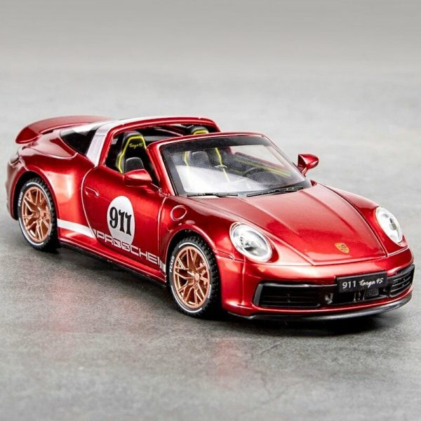 132 Porsche 911 Targa 4S Convertible Diecast Model Cars Toy Gifts For Kids 294864259847 2