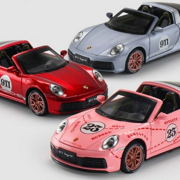 132 Porsche 911 Targa 4S Convertible Diecast Model Cars Toy Gifts For Kids 294864259847 5