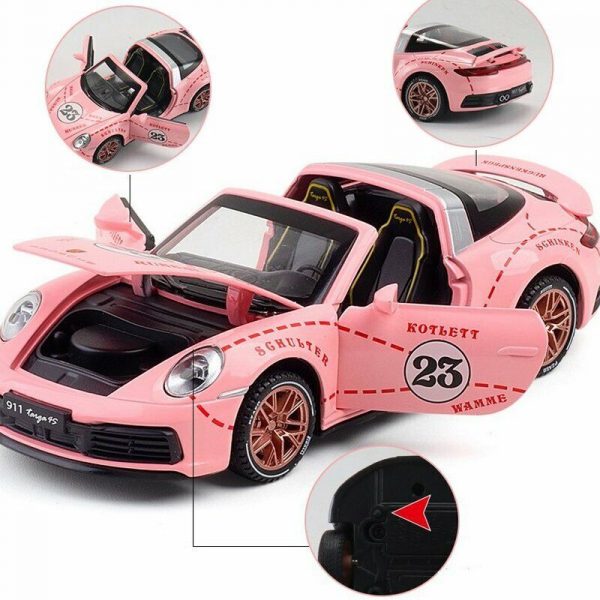 132 Porsche 911 Targa 4S Convertible Diecast Model Cars Toy Gifts For Kids 294864259847 8