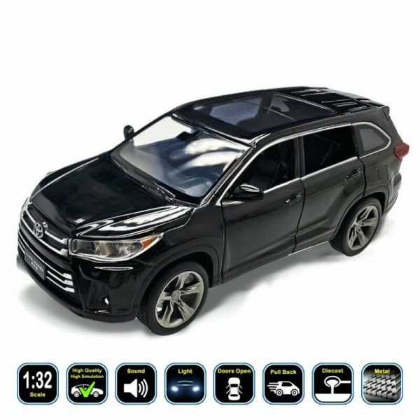 132 Toyota Highlander XU50 LE Diecast Model Cars Pull Back Toy Gifts For Kids 294189049977