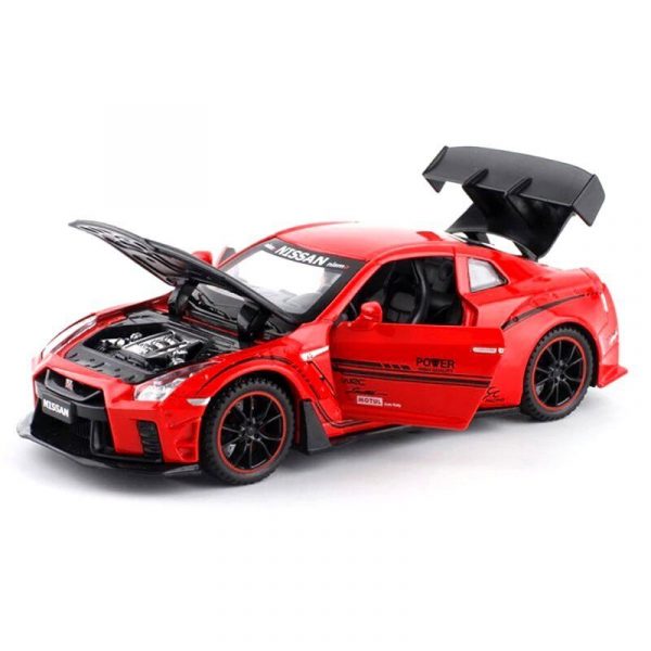 Variation of 132 Nissan GTR R35 Diecast Model Car Pull Back LightampSound Toy Gifts For Kids 294189044007 0045