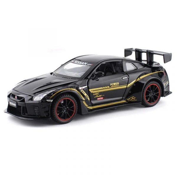 Variation of 132 Nissan GTR R35 Diecast Model Car Pull Back LightampSound Toy Gifts For Kids 294189044007 aa1d