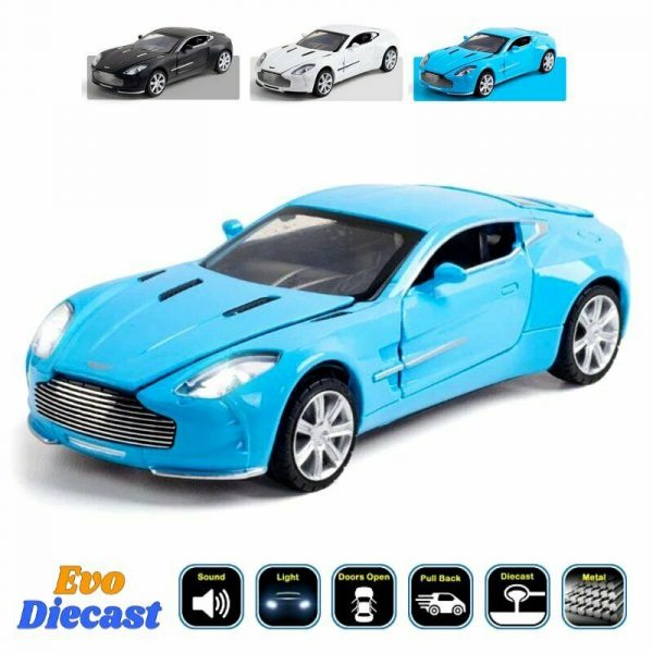 132 Aston Martin One 77 Diecast Model Cars Pull Back Light Toy Gifts For Kids 294999107538