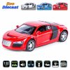 132 Audi R8 Diecast Model Cars Pull Back Light Sound Alloy Toy Gifts For Kids 295000887298