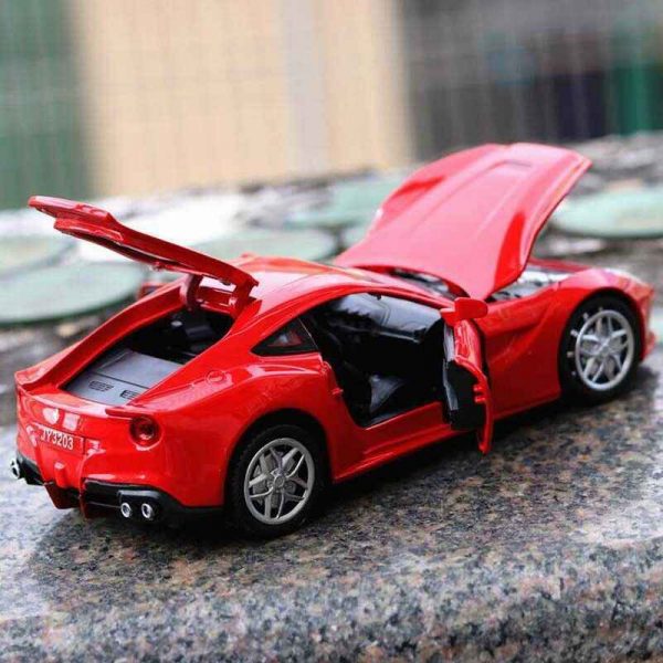 132 Ferrari F12 Diecast Model Cars Pull Back Light Sound Toy Gifts For Kids 295006425778 2