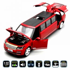 1:32 Land Rover Range Rover Vogue Limousine Diecast Model Car Toy Gifts For Kids