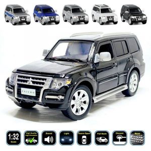 1:32 Mitsubishi Pajero Diecast Model Cars Pull Back Light&Sound & Gifts For Kids
