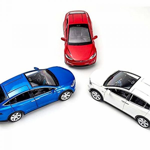 132 Tesla Model X 90D Diecast Model Cars Pull Back Metal Toy Gifts For Kids 293369633848 7