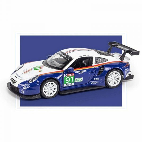 Variation of 132 Porsche 911 RSR Diecast Model Cars Pull Back LightampSound Toy Gifts For Kids 294189045388 3ab9