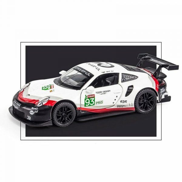 Variation of 132 Porsche 911 RSR Diecast Model Cars Pull Back LightampSound Toy Gifts For Kids 294189045388 6fff