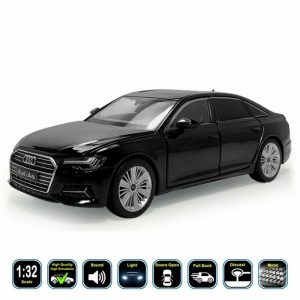 1:32 Audi A6 Diecast Model Car Collection & Toy Gifts For Kids. Light & Sound