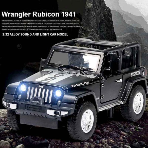 132 Jeep Wrangler JK Rubicon 1941 Diecast Model Car Toy Gifts For Kids 294879340659 2