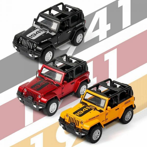 132 Jeep Wrangler JK Rubicon 1941 Diecast Model Car Toy Gifts For Kids 294879340659 6