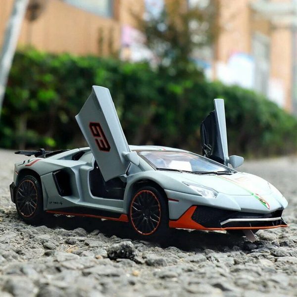 132 Lamborghini Aventador LP780 4 Diecast Model Cars Alloy Toy Gifts For Kids 294942801979 2