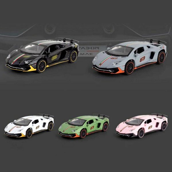 132 Lamborghini Aventador LP780 4 Diecast Model Cars Alloy Toy Gifts For Kids 294942801979 7