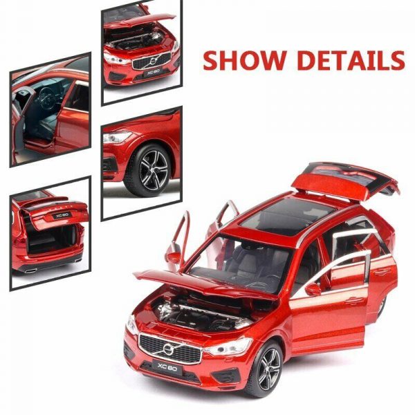 132 Volvo XC60 Diecast Model Cars Pull Back Light Sound Toy Gifts For Kids 293605127829 3