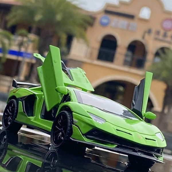 Variation of 132 Lamborghini Aventador SVJ Diecast Model Cars Pull Back amp Toy Gifts For Kids 294189032809 680a
