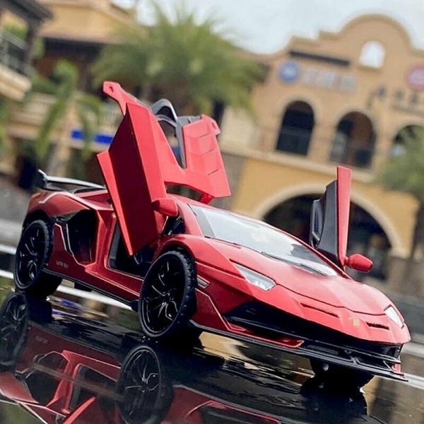Variation of 132 Lamborghini Aventador SVJ Diecast Model Cars Pull Back amp Toy Gifts For Kids 294189032809 72c5